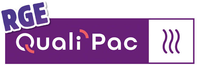 Logo RGE QualiPAC, installateur pompe à chaleur certifié